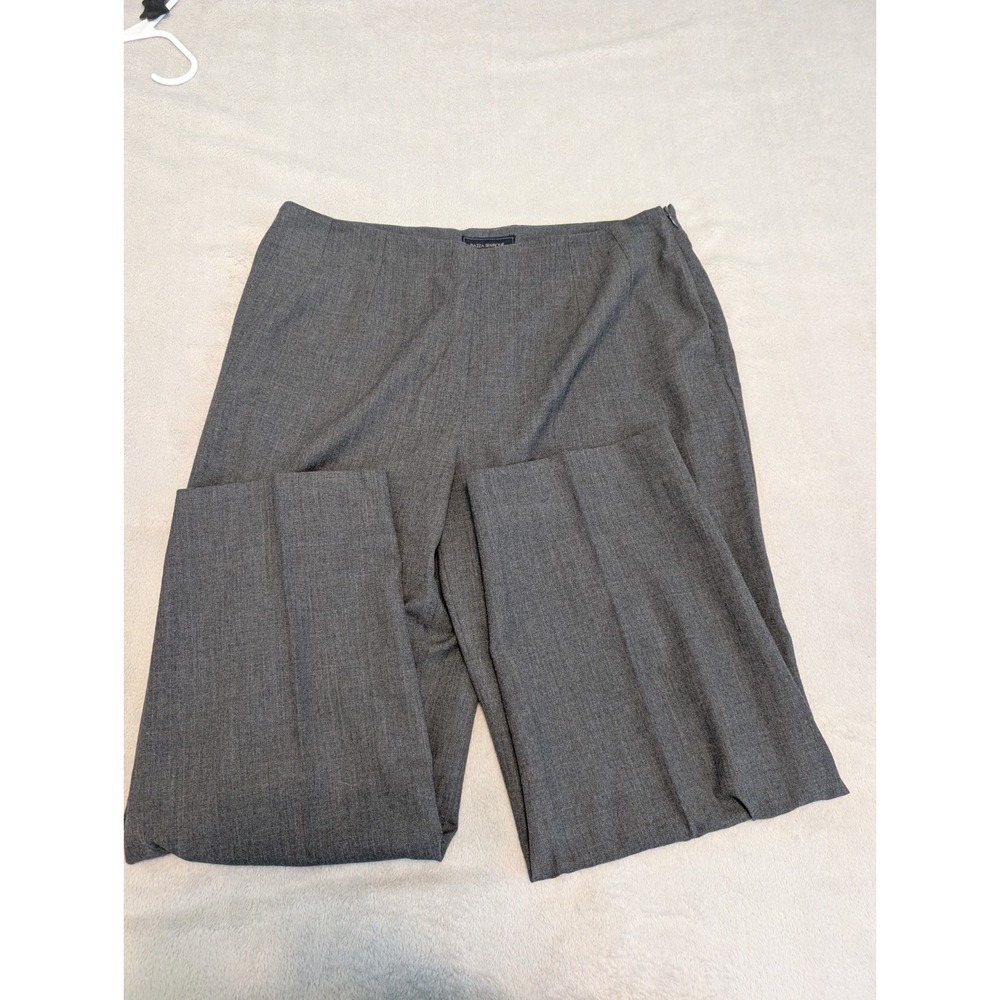 Piazza Sempione Women's US SZ 34x27 Pants Gray Wool Made In Italy designer